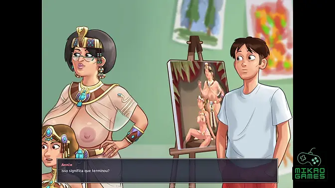 Brazillian MILF dominates in cosplay as Egyptian queen