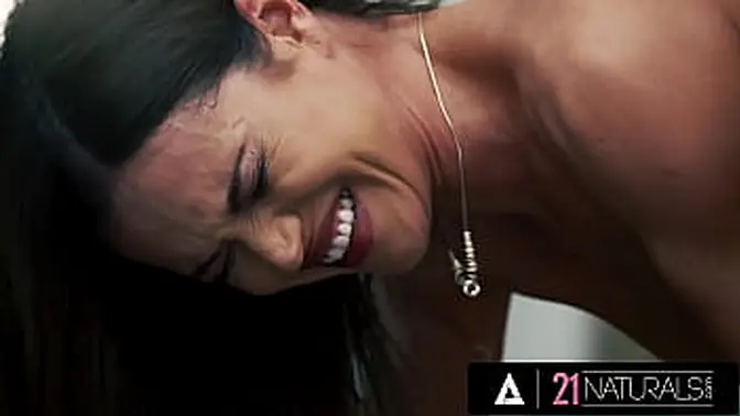 Brunette Alyssa Reece gets anal and face fucked at the office