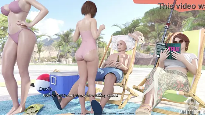 Brunette MILF with big tits wets her horny ass in roleplay