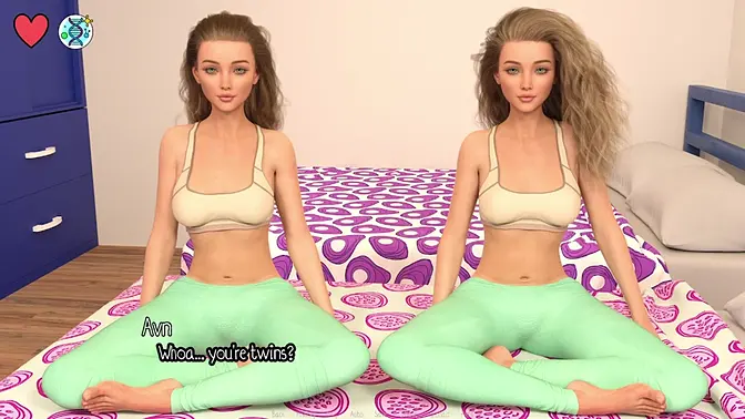 Busty 3D anime girl meets her new flatmates in Elmwood University