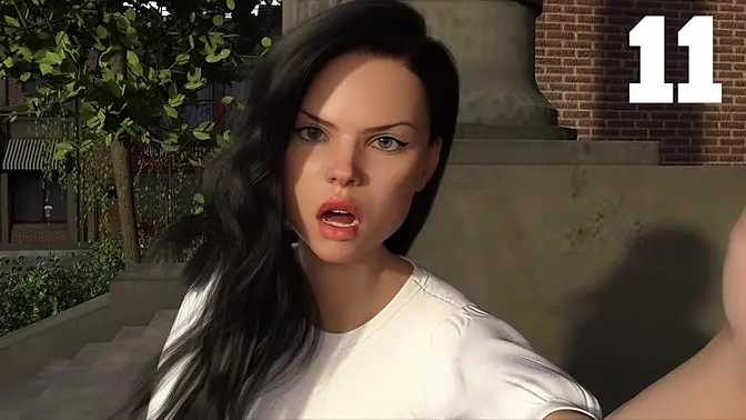 Busty anime babe seduces with big 3D boobs and huge cock