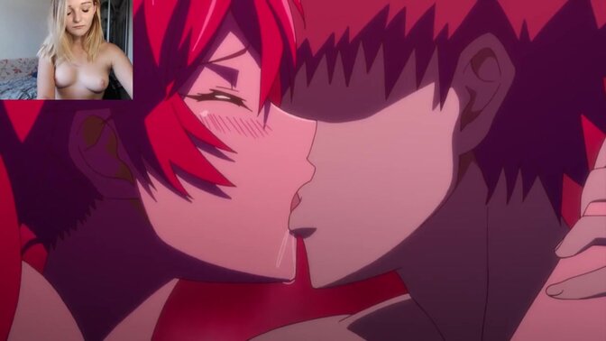 Busty anime lady takes a massive creampie