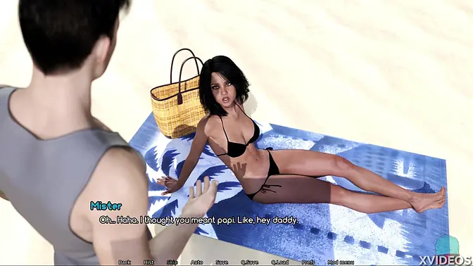 Busty babe displays her perky tits