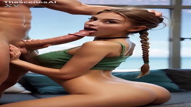 Busty blonde gets hand and oral pleasure before a facial