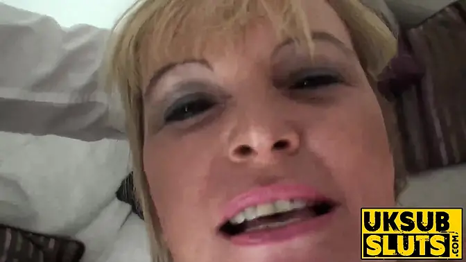 Busty blonde MILF Alisha sucks and rides cock with joy