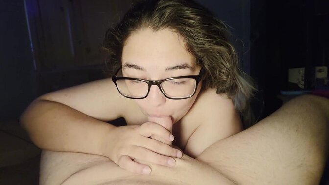 Busty brunette amateur GF gets face and tit fucked by her pretty-faced