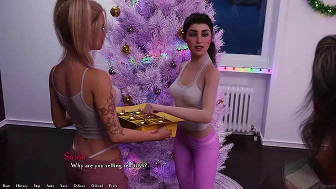 Busty college girl shoves my head into her ass in animated 3D hentai game