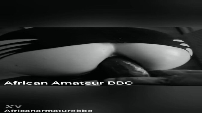 Busty ebony GF gets her ass fucked and tits bounced