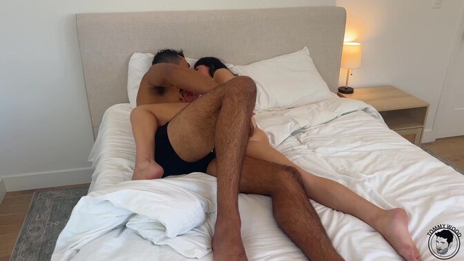 Busty Latina GF shares BBC boyfriend in foursome swap