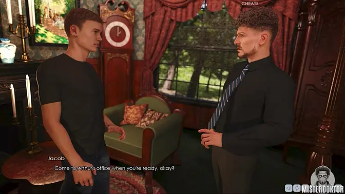 Busty MILF and teen play slutty roleplay game