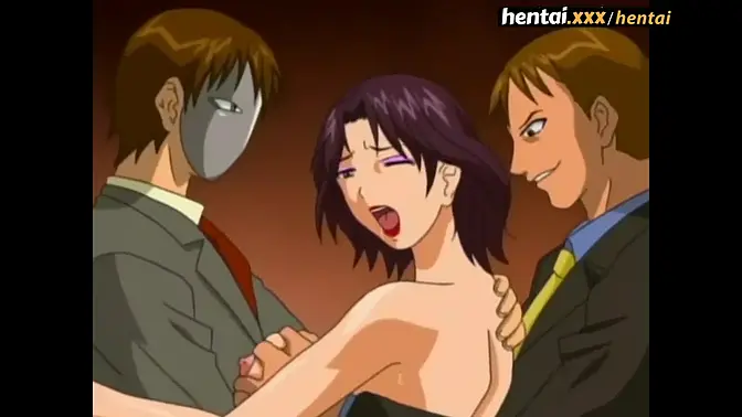 Busty milf gets double-stuffed in raunchy anime threesome