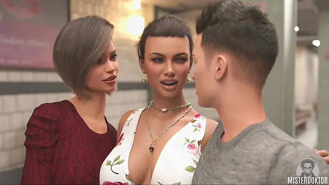 Busty MILF in sexy lingerie rides cock