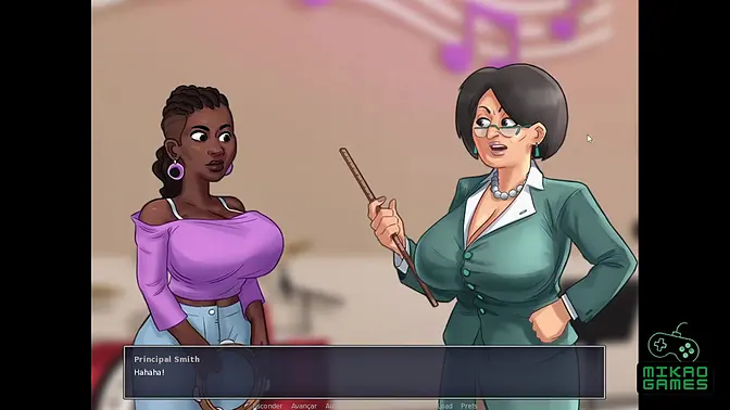 Busty MILF teacher turns lesson into seduction