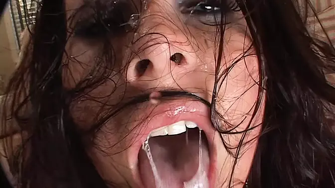 Busty MILF with huge ass gets double fucked by young studs