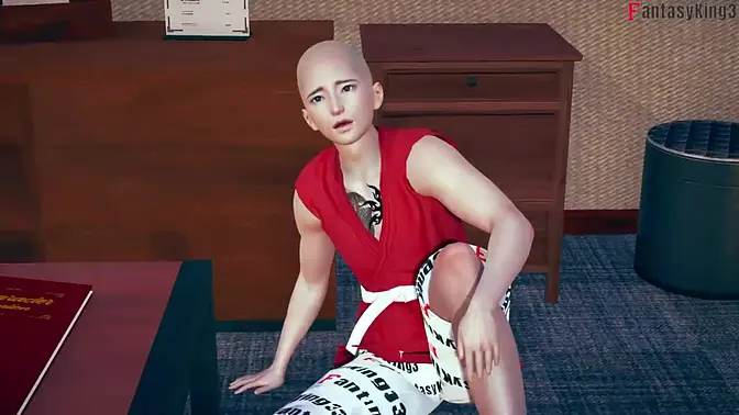 Busty Morrigan transports us to a 3D world for hardcore fucking