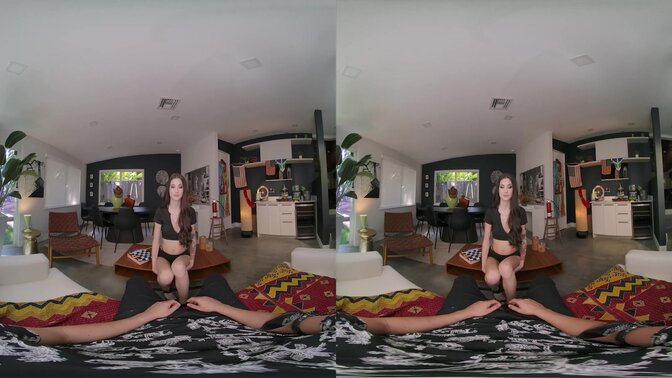 Busty Sophie Tyler gives a deepthroat blowjob before