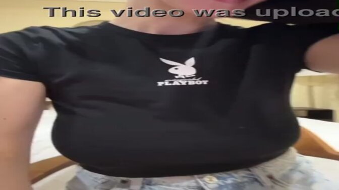 Busty stepmom shows off her natural tits in a short tank top while getting