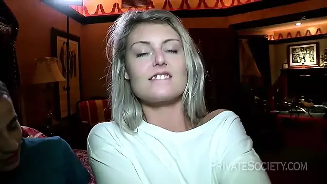 Busty wife shares hubby with another man in secret society