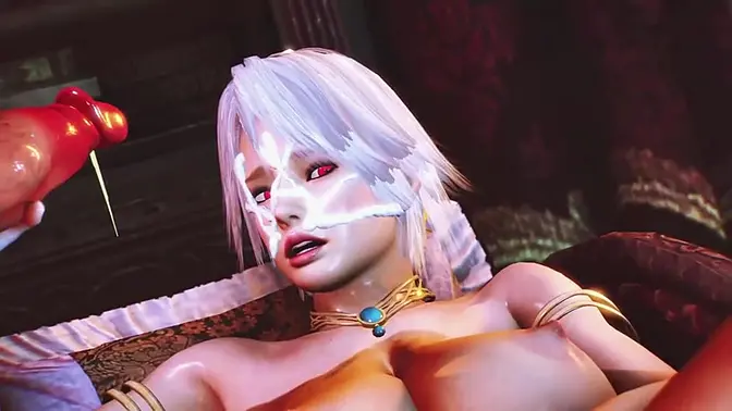 Cartoon Slut rides big cock hard and fast