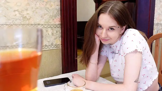 Caught in the Act by Roommate: Teen Girl Gets Off on Dildo