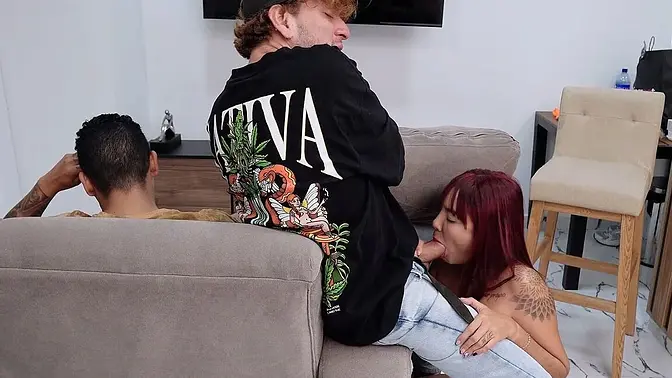 Cheated girlfriend gets mad and fucks best friend's big dick