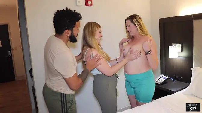 Cheating MILF gets fucked hard by married couple