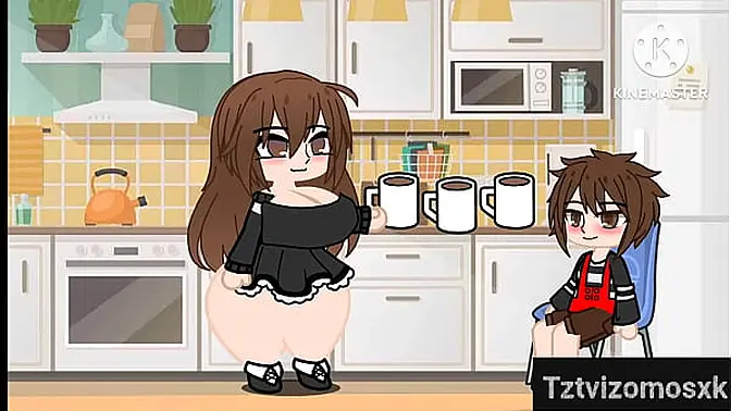 Chico wanks thinking of his biggest fantasy (Gacha Club)