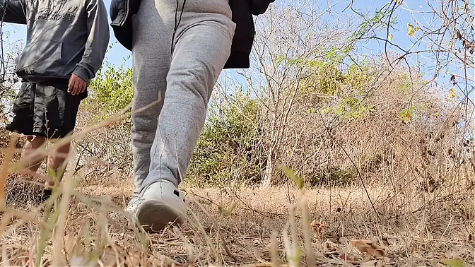 Chubby Asian MILF cheats in the tall grass