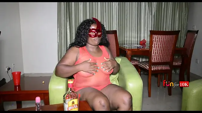 Chubby black MILF takes big black cock