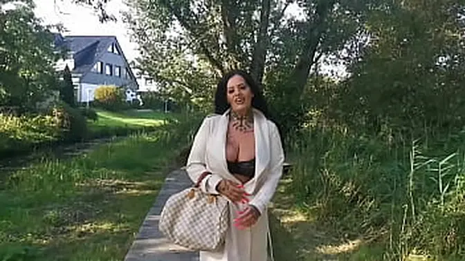 Chubby German MILF Ashley Cum Star handles a horde of men