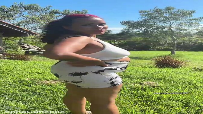 Chubby Latina Farting Outdoors Public Big Ass Loud Rips Nature Gas