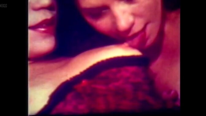 Classic vintage girl savoring her own juicy pussy