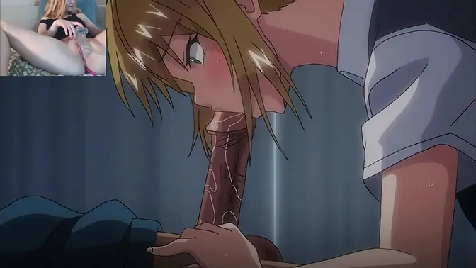 College babe gives blowjob after hot sex