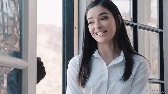 College cutie lass fucks her boyfriend's BBC best friend