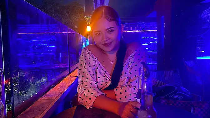 Colombian party girl gets big cock in her 18 year old pussy