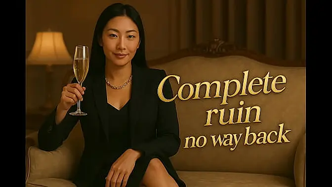 Complete Ruin: Asian Findom Goddess humiliates loser paypig