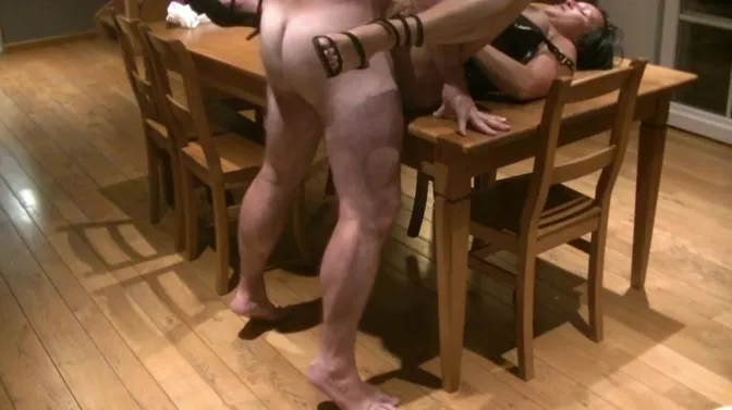 Couple plowed in doggy style, happy ending