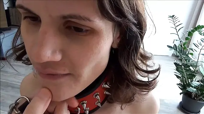 Couple uses and creampies slave in bondage doggy style