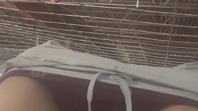 Cowgirl rides huge cock in office glory hole