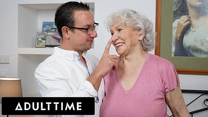 Craving Cock: 70-Year-Old GILF's Hairy Pussy Gets Deepthroated