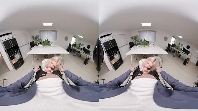 Creampie in the office - Cute teen gets facial and doggystyle