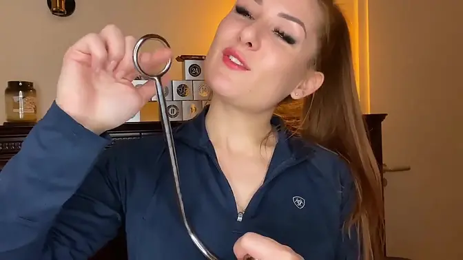 Cruel Reell dominates with stainless steel classic anal toy
