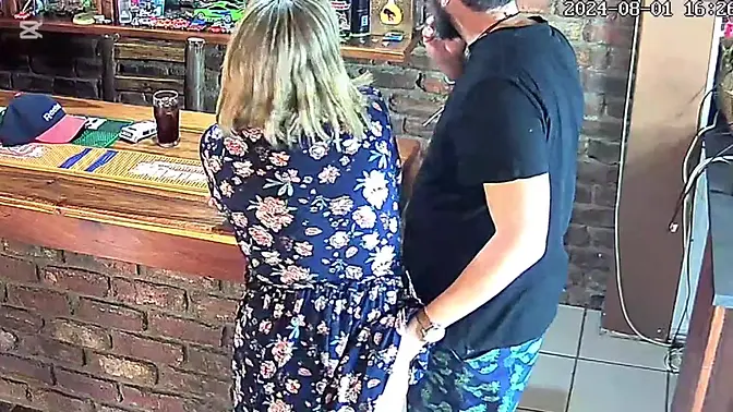 Cuckolded hubby watches wife fuck pool guy on spy cam