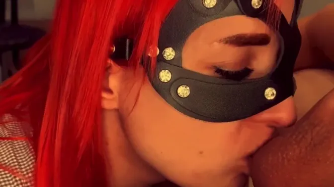 Cumfilled POV blowjob with big cock