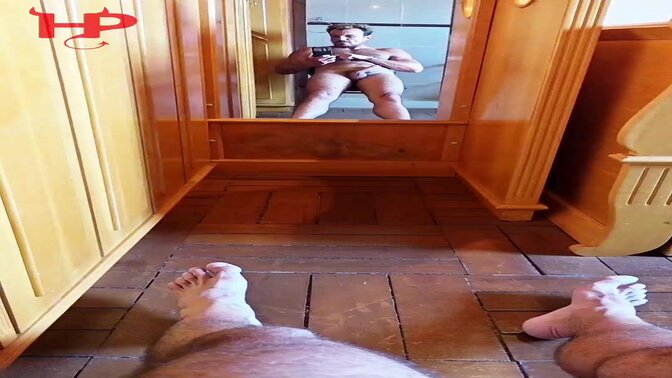 Cumshot during masturbation