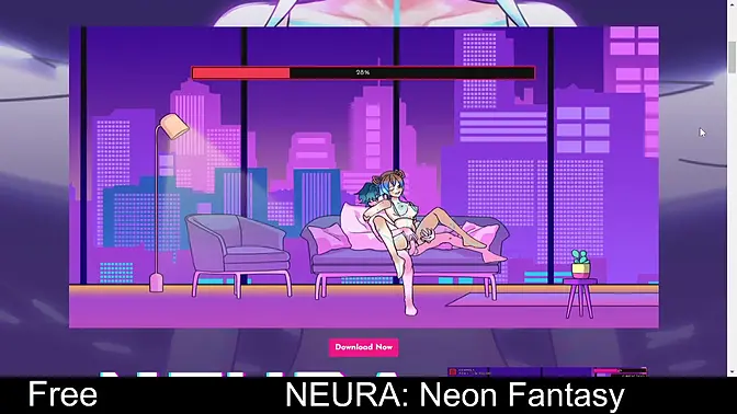 Curvy anime heroine seduces in erotic role-playing game