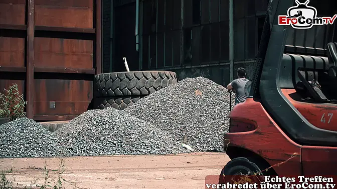 Curvy German MILF gangbanged by amateurs