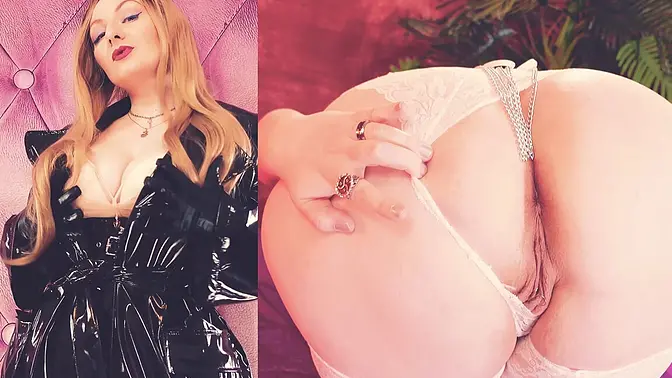 Curvy MILF Arya Grander plays with her juicy wet pussy and big ass in stockings