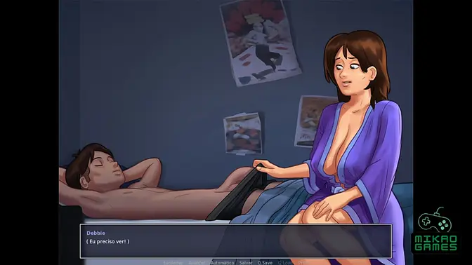 Curvy MILF gives handjob and bath after escaping the Mafia