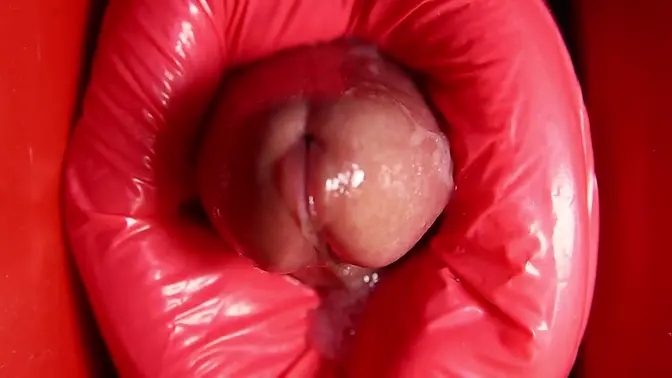 Curvy redhead plays with big cock in solo anal session